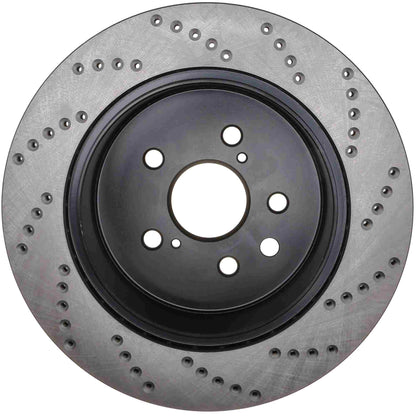 StopTech Sport Cryo Cross Drilled Brake Rotor; Rear Right