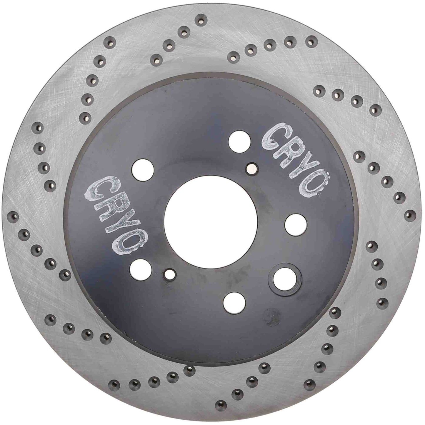 StopTech Sport Cryo Cross Drilled Brake Rotor; Rear Right