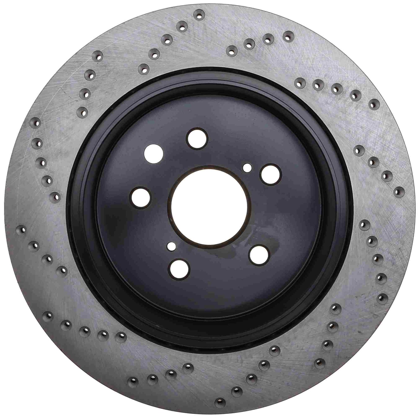 StopTech Sport Cross Drilled Brake Rotor; Rear Left