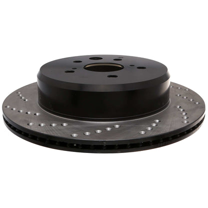 StopTech Sport Cross Drilled Brake Rotor; Rear Right