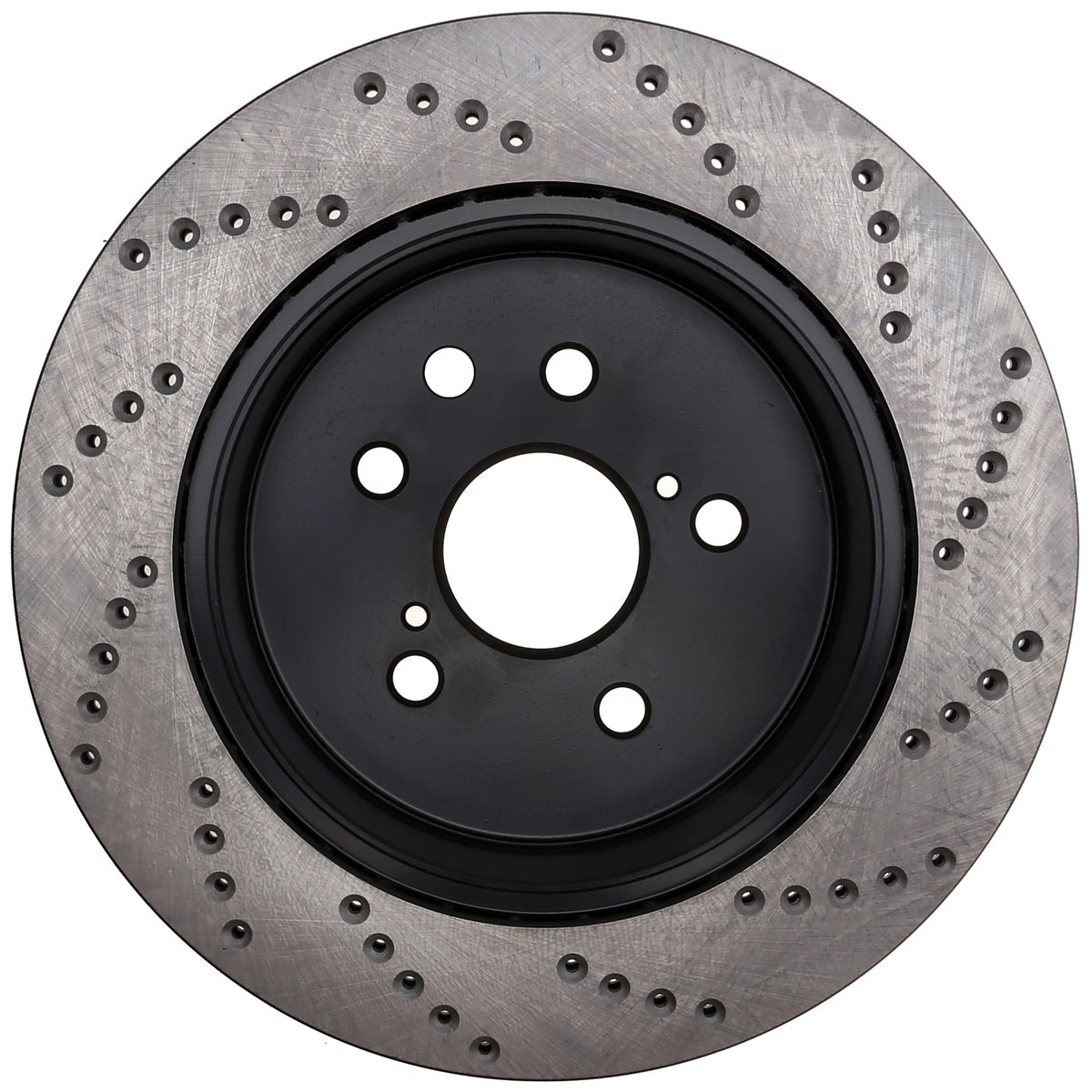 StopTech Sport Cross Drilled Brake Rotor; Rear Right