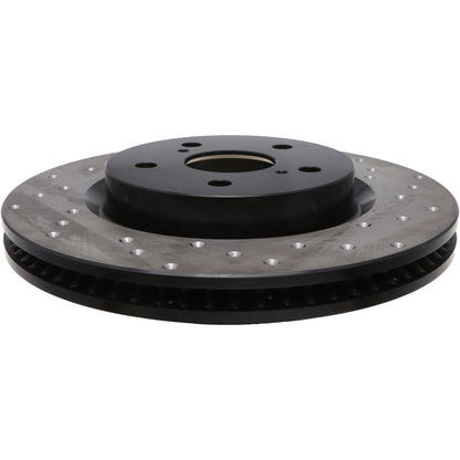 StopTech 18-20 Toyota Avalon Cross Drilled Front Left Sport Brake Rotor 128.44202L