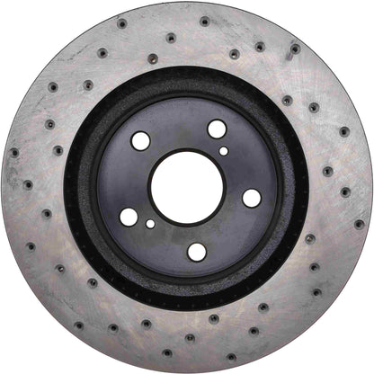 StopTech 18-20 Toyota Avalon Cross Drilled Front Left Sport Brake Rotor 128.44202L