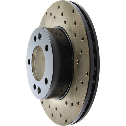 StopTech 89-92 Mazda RX-7 Drilled Left Front Rotor 128.45022L