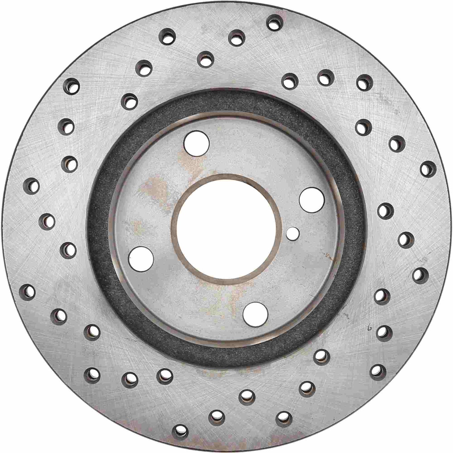 StopTech Sport Cross Drilled Brake Rotor; Front Left