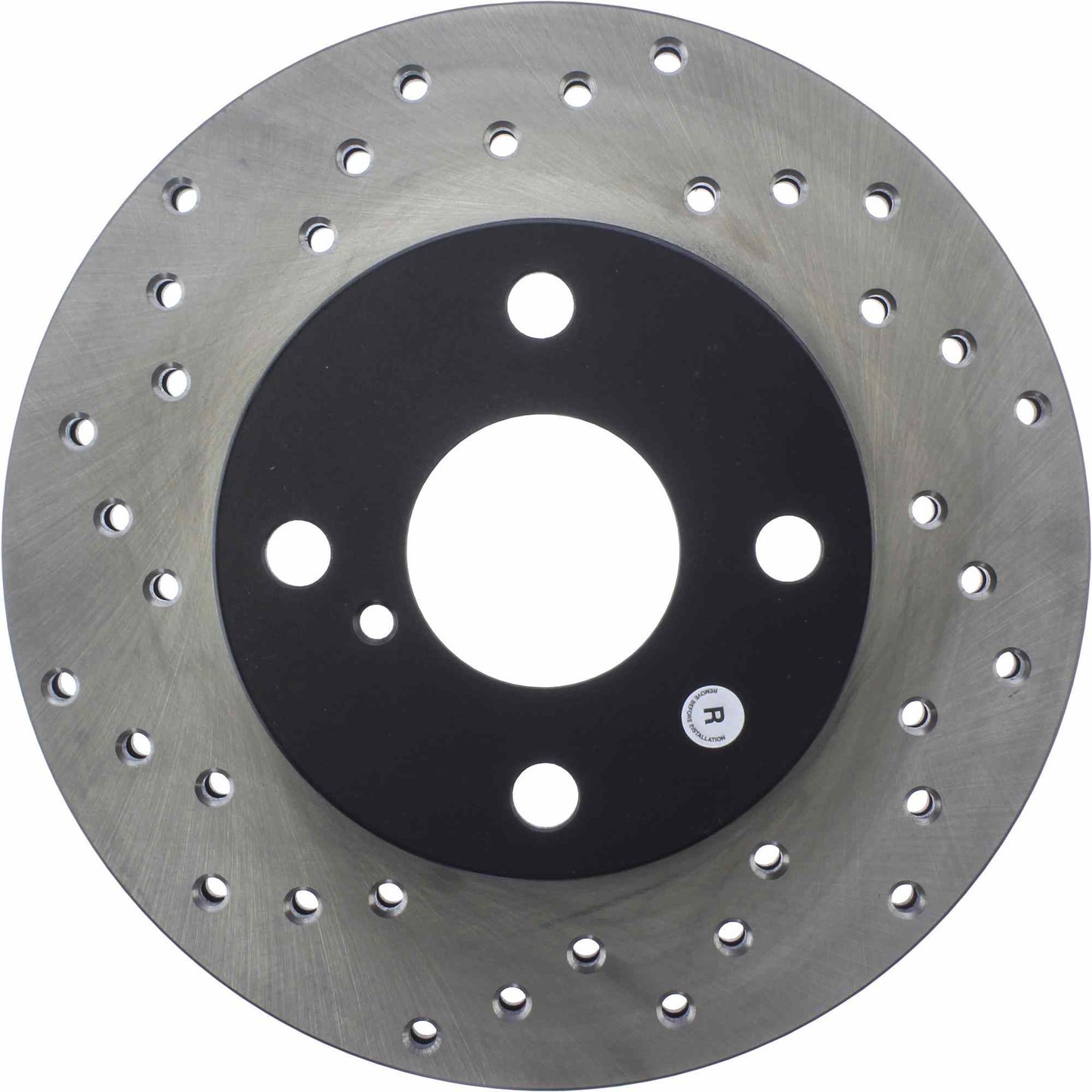 StopTech Sport Cross Drilled Brake Rotor; Front Right