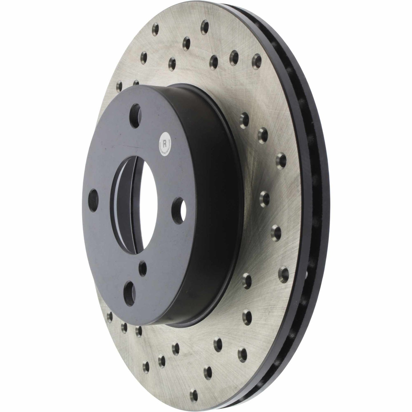 StopTech Sport Cross Drilled Brake Rotor; Front Right