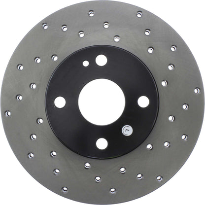 StopTech Sport Cryo Cross Drilled Brake Rotor; Front Left