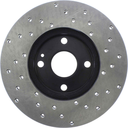 StopTech Sport Cryo Cross Drilled Brake Rotor; Front Right