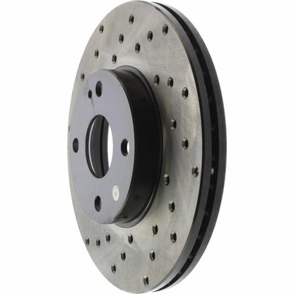 StopTech Sport Cryo Cross Drilled Brake Rotor; Front Right