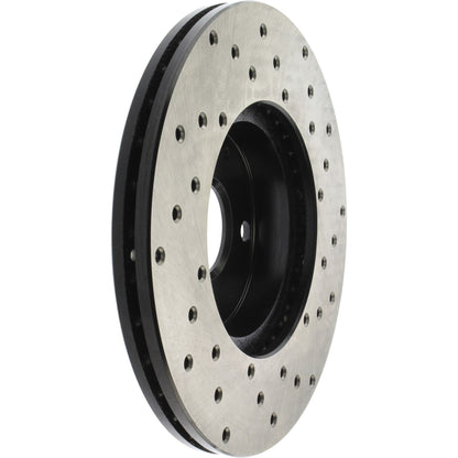 StopTech Sport Cryo Cross Drilled Brake Rotor; Front Right