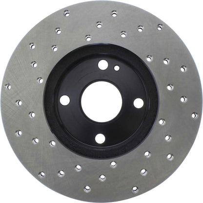 StopTech Sport Cross Drilled Brake Rotor; Front Left