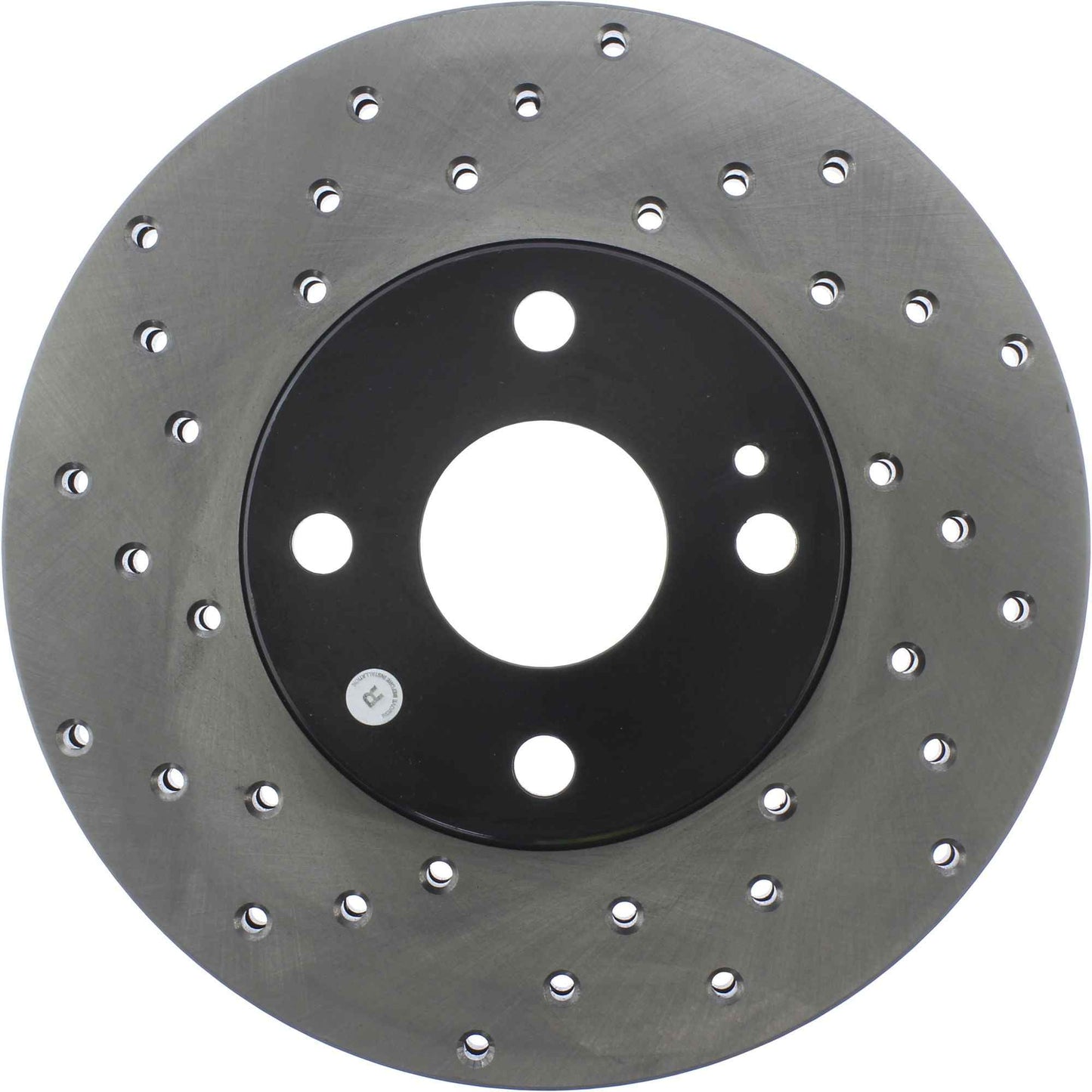 StopTech Sport Cross Drilled Brake Rotor; Front Right