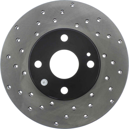 StopTech Sport Cross Drilled Brake Rotor; Front Right
