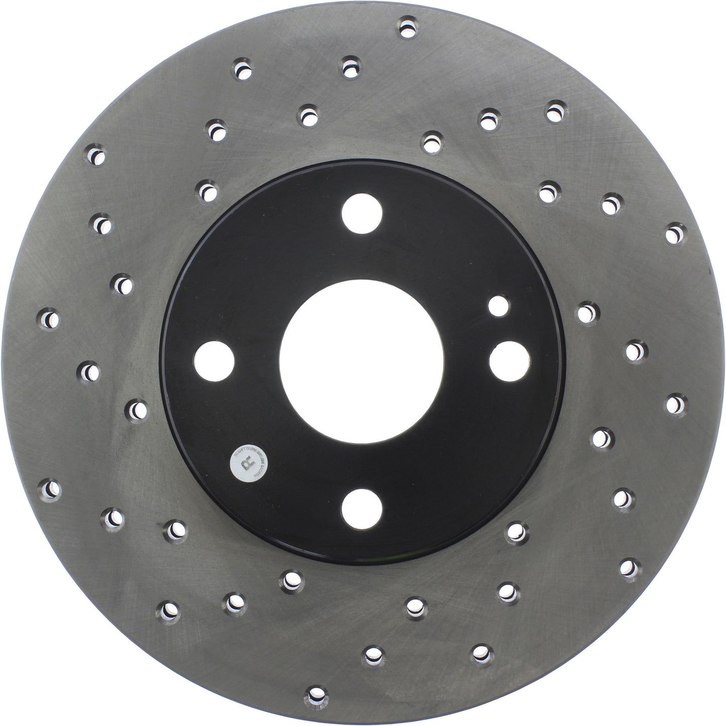 StopTech Sport Cross Drilled Brake Rotor; Front Right