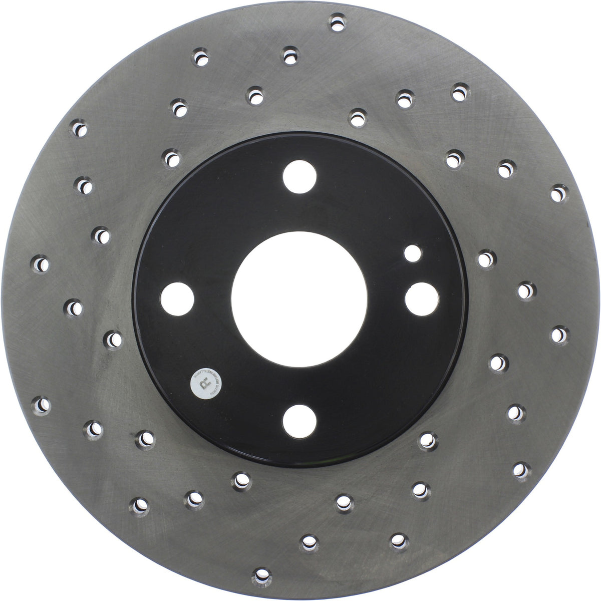 StopTech Sport Cross Drilled Brake Rotor; Front Right