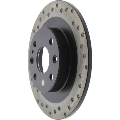 StopTech Sport Cryo Cross Drilled Brake Rotor; Rear Right