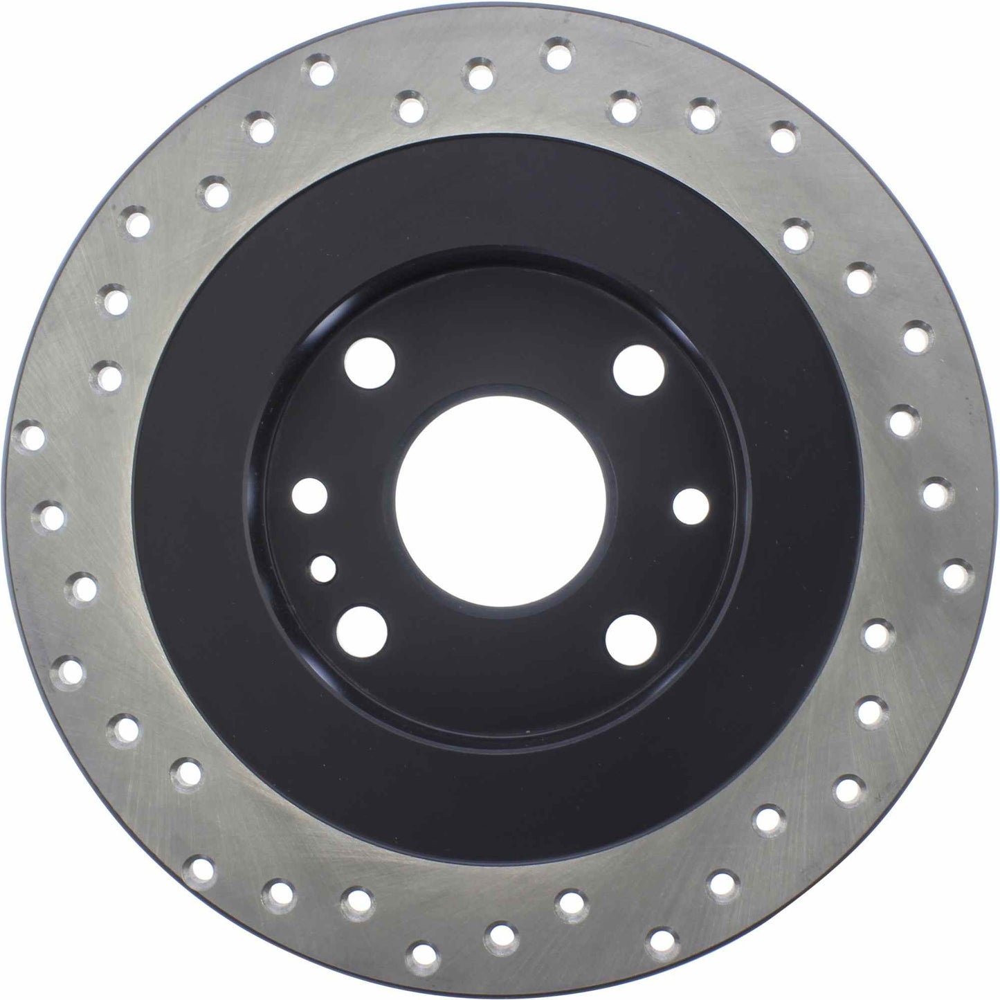 StopTech Sport Cross Drilled Brake Rotor; Rear Left