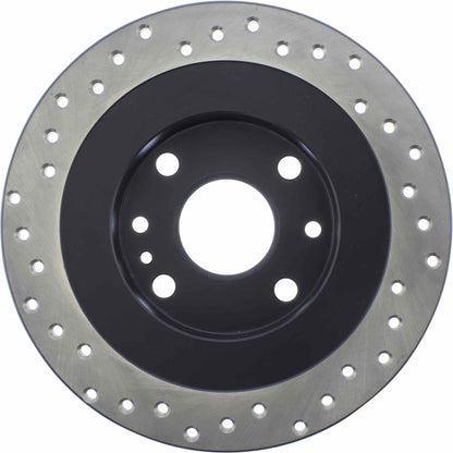 StopTech Sport Cross Drilled Brake Rotor; Rear Left
