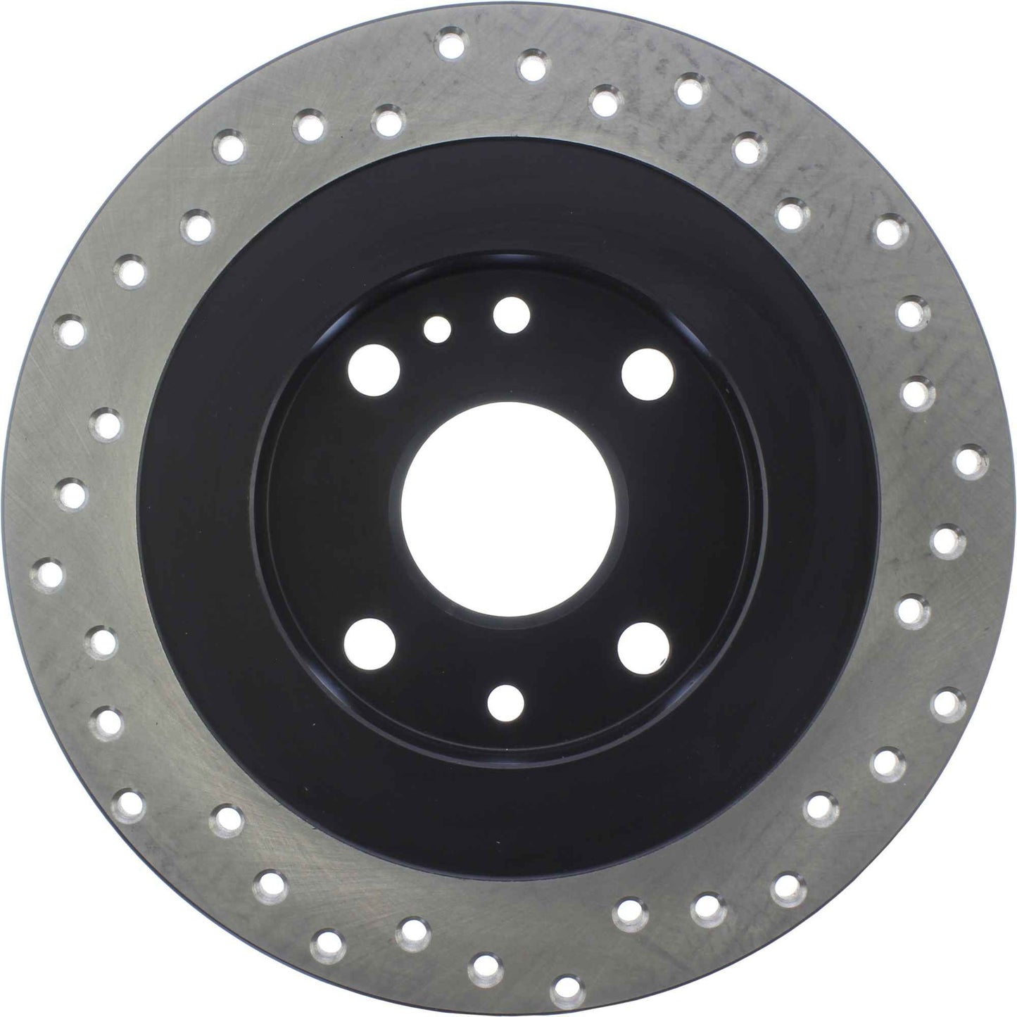 StopTech Sport Cross Drilled Brake Rotor; Rear Right