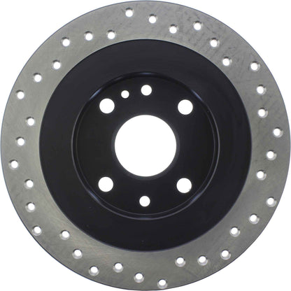 StopTech Sport Cross Drilled Brake Rotor; Rear Right