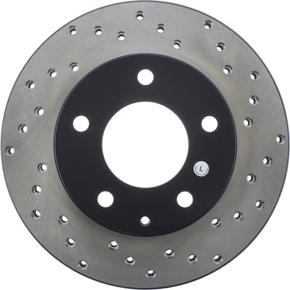 StopTech Sport Cryo Cross Drilled Brake Rotor; Front Left