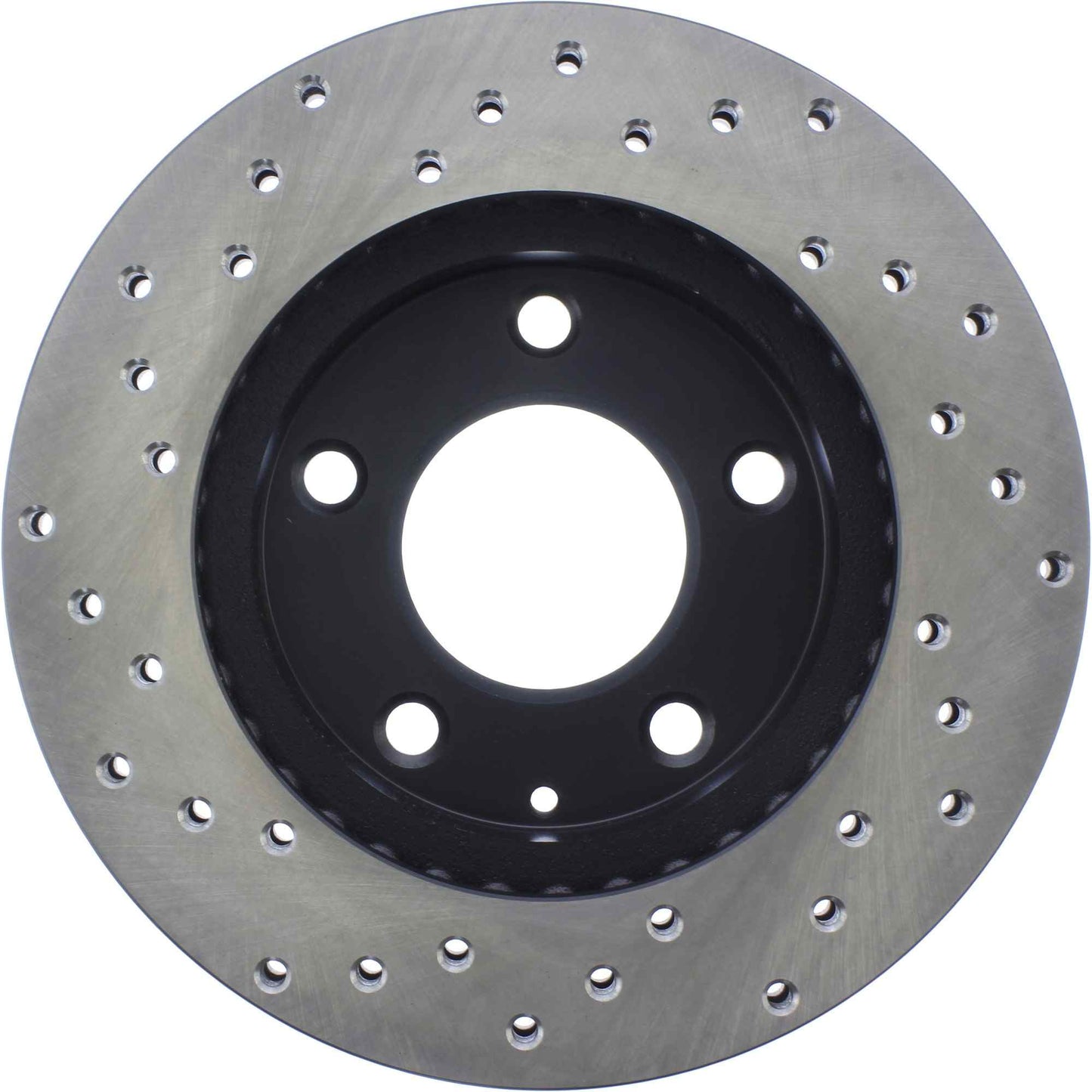 StopTech Sport Cross Drilled Brake Rotor; Front Left
