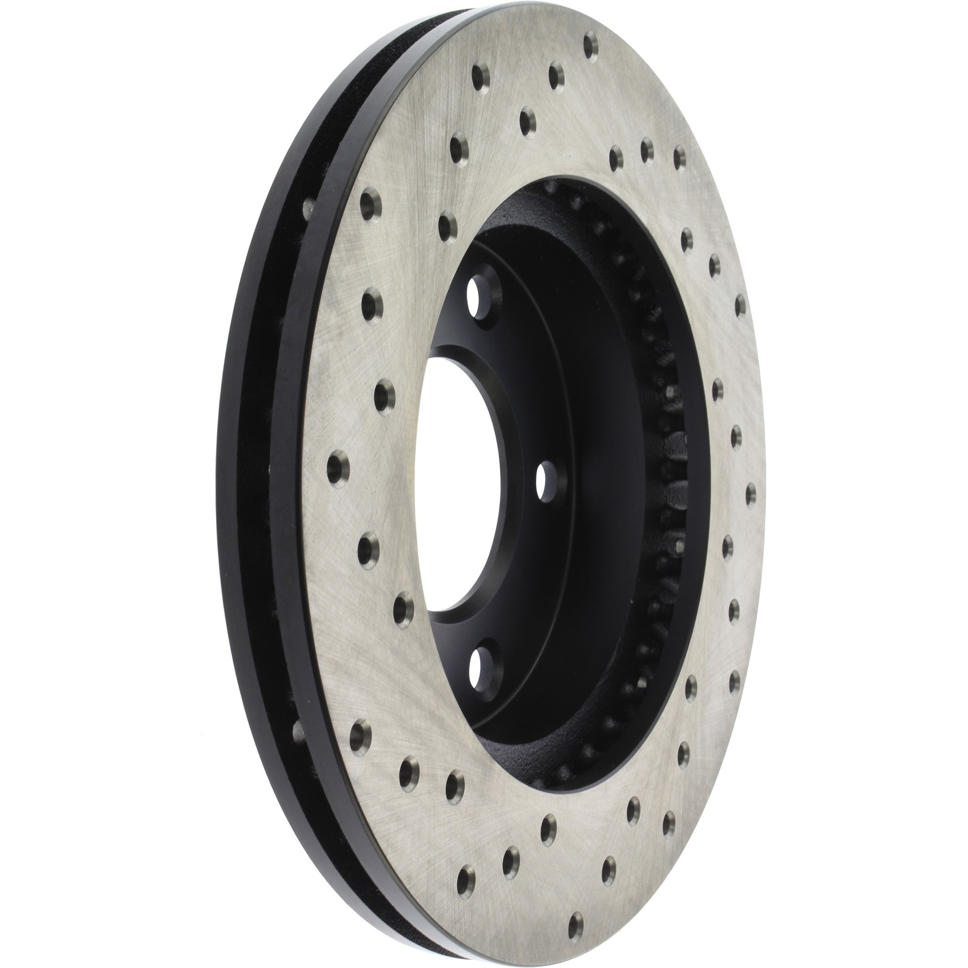 StopTech Sport Cross Drilled Brake Rotor; Front Left