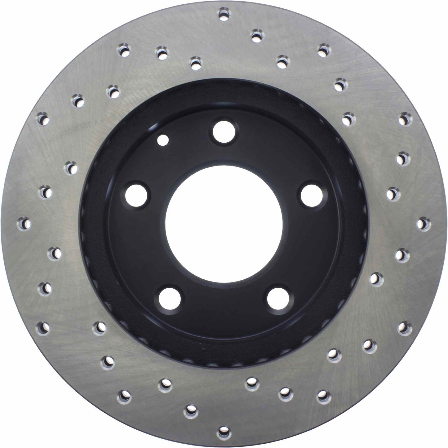 StopTech Sport Cross Drilled Brake Rotor; Front Right