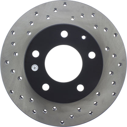 StopTech Sport Cross Drilled Brake Rotor; Front Right
