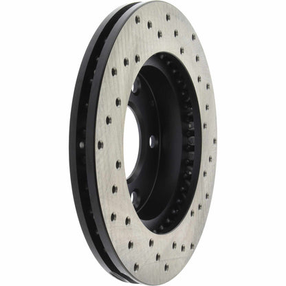 StopTech Sport Cross Drilled Brake Rotor; Front Right