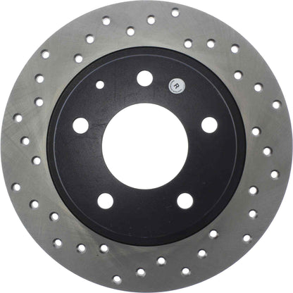 StopTech Sport Cryo Cross Drilled Brake Rotor; Rear Right