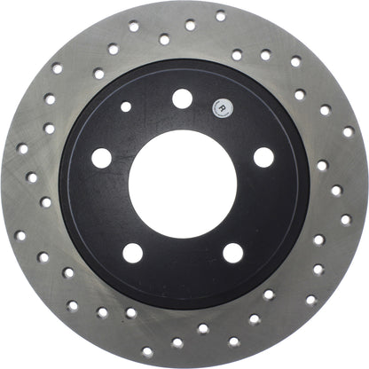 StopTech Sport Cryo Cross Drilled Brake Rotor; Rear Right