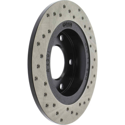 StopTech Sport Cryo Cross Drilled Brake Rotor; Rear Right