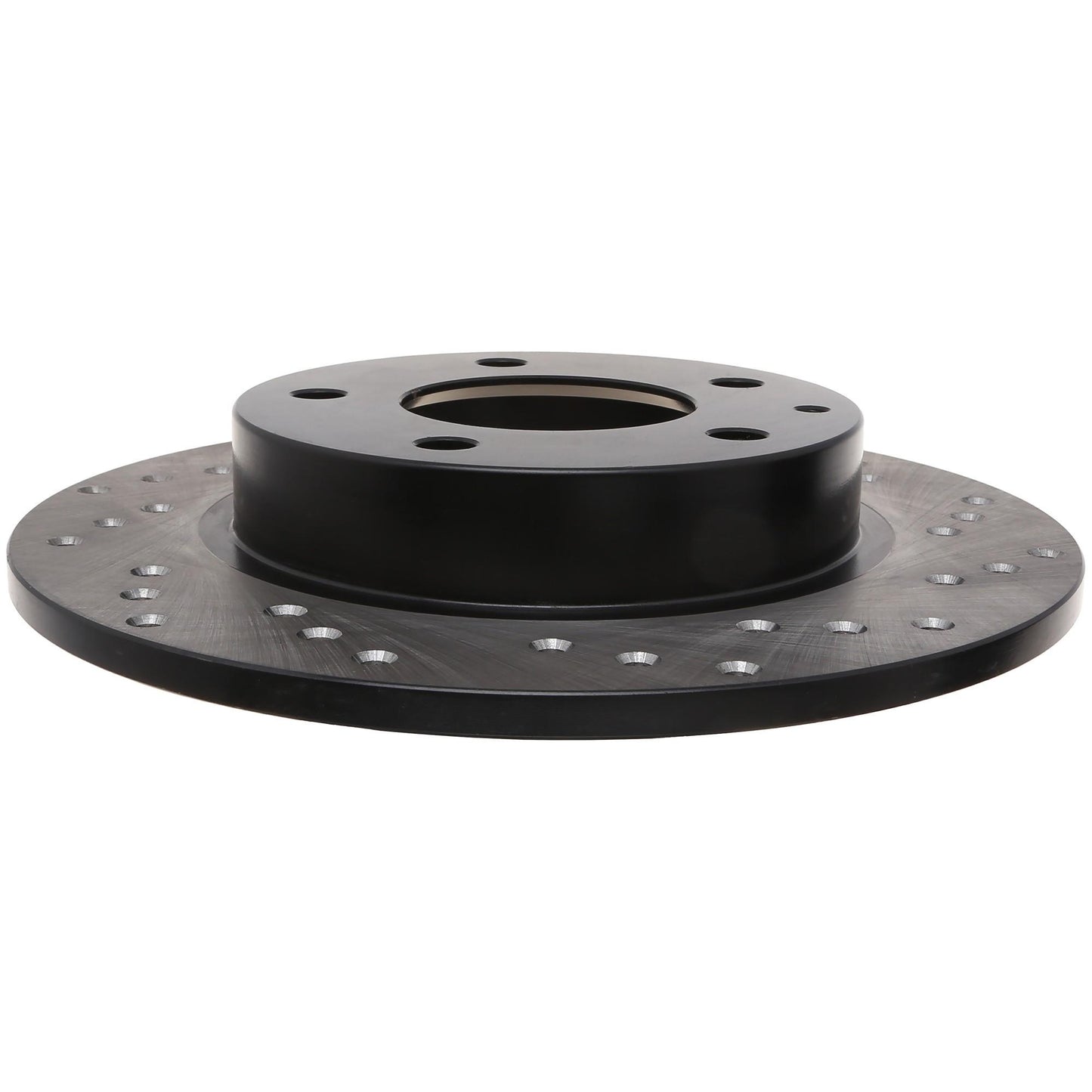 StopTech Sport Cross Drilled Brake Rotor; Rear Left