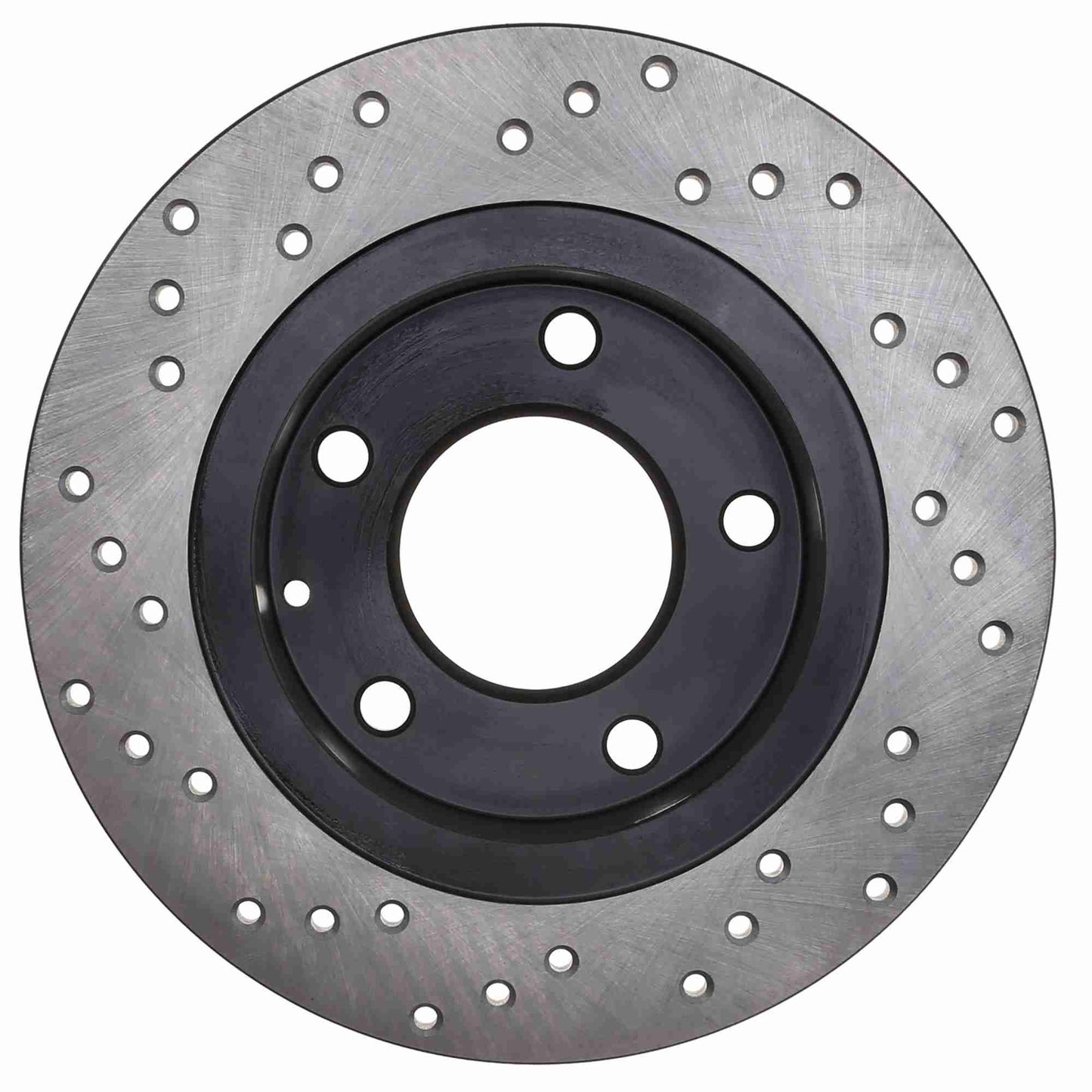 StopTech Sport Cross Drilled Brake Rotor; Rear Left