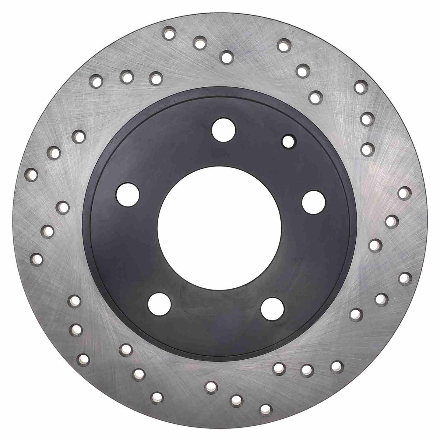 StopTech Sport Cross Drilled Brake Rotor; Rear Left