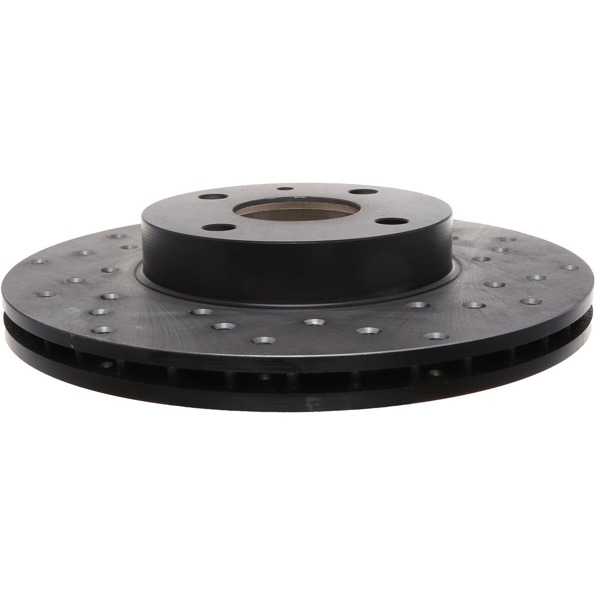 StopTech Sport Cross Drilled Brake Rotor; Front Left