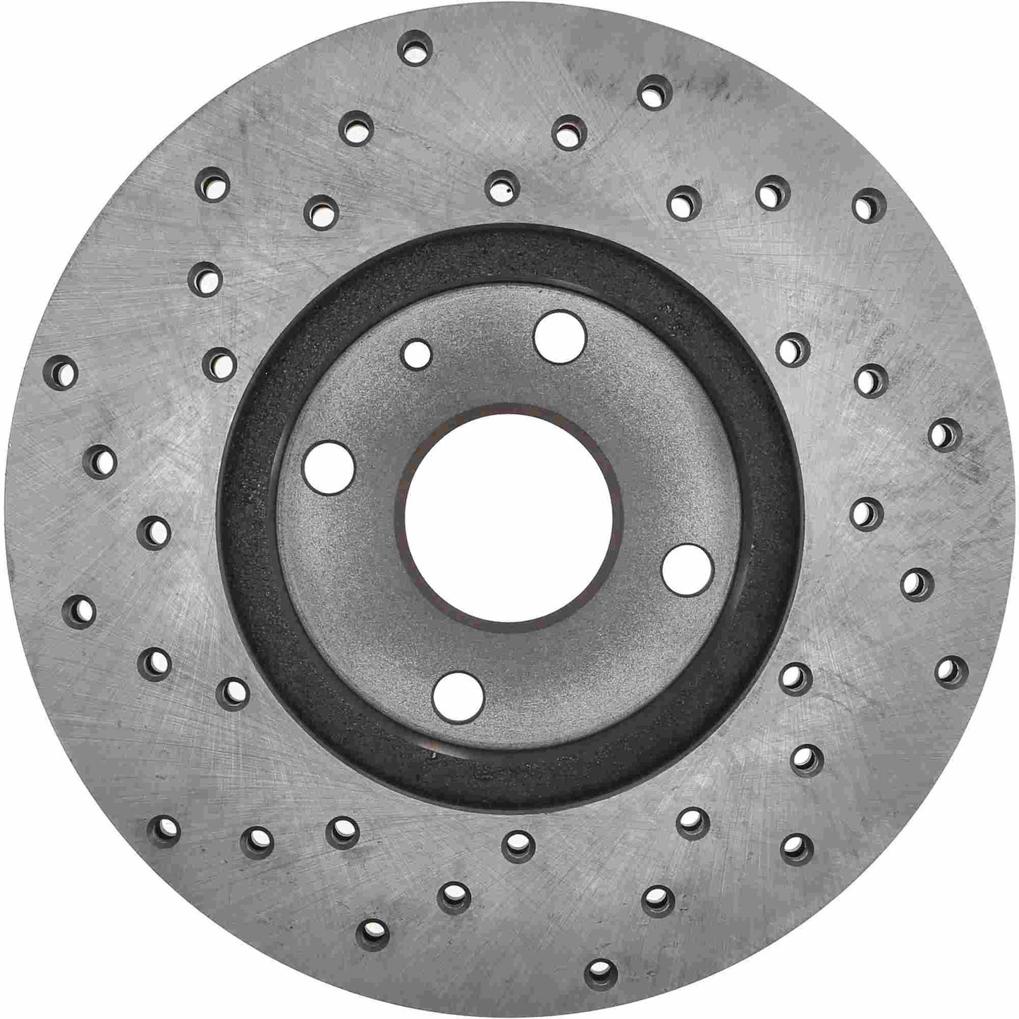 StopTech Sport Cross Drilled Brake Rotor; Front Left