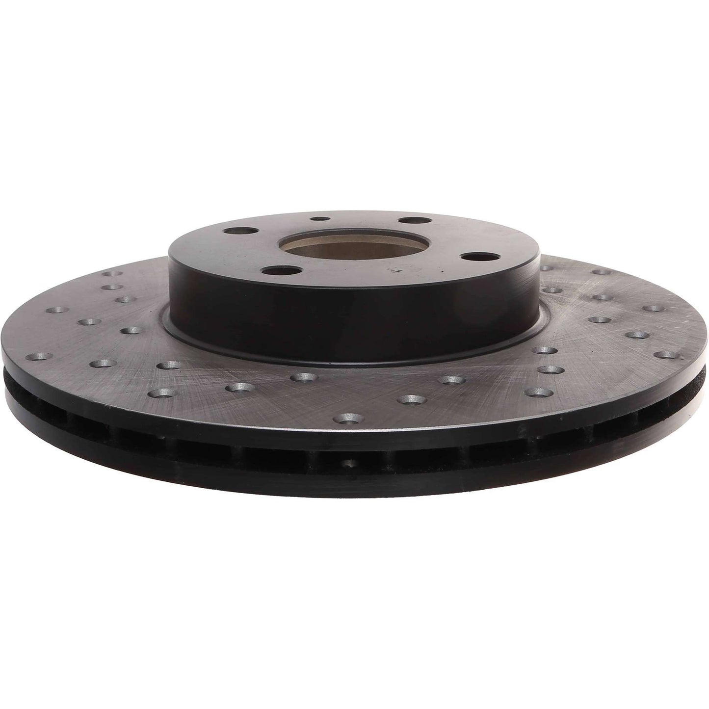 StopTech Sport Cross Drilled Brake Rotor; Front Right