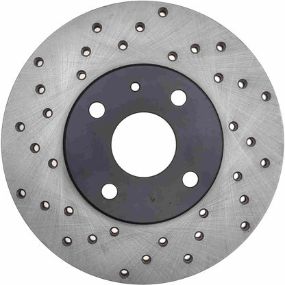StopTech Sport Cross Drilled Brake Rotor; Front Right