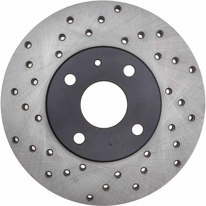 StopTech Sport Cross Drilled Brake Rotor; Front Right