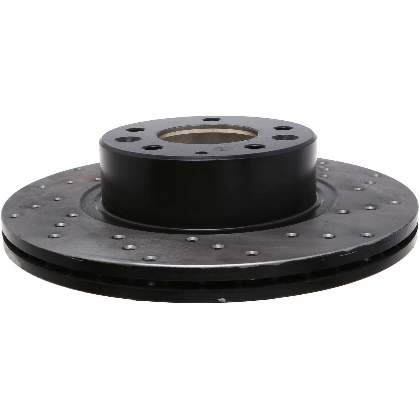 StopTech Sport Cross Drilled Brake Rotor; Front Left