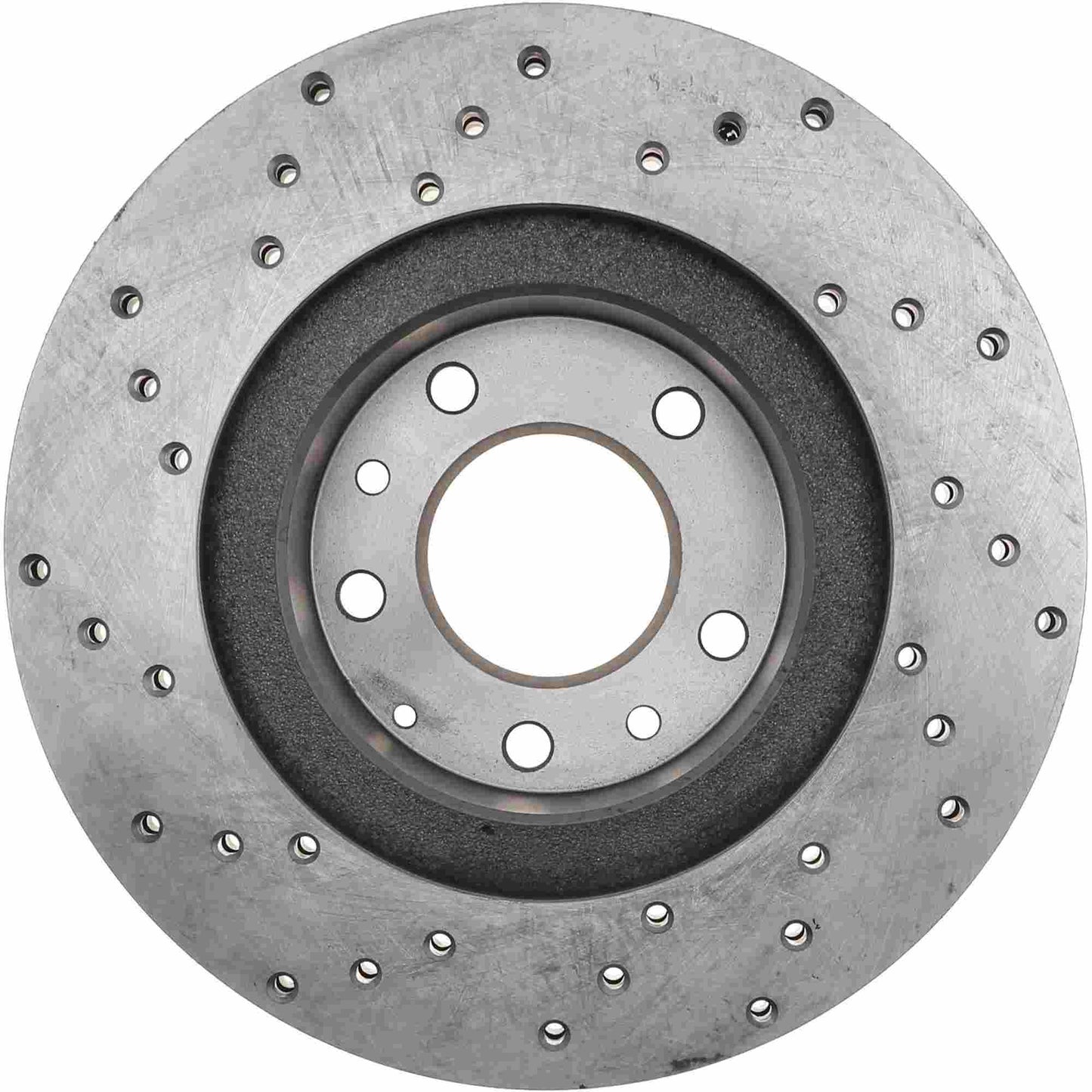 StopTech Sport Cross Drilled Brake Rotor; Front Left
