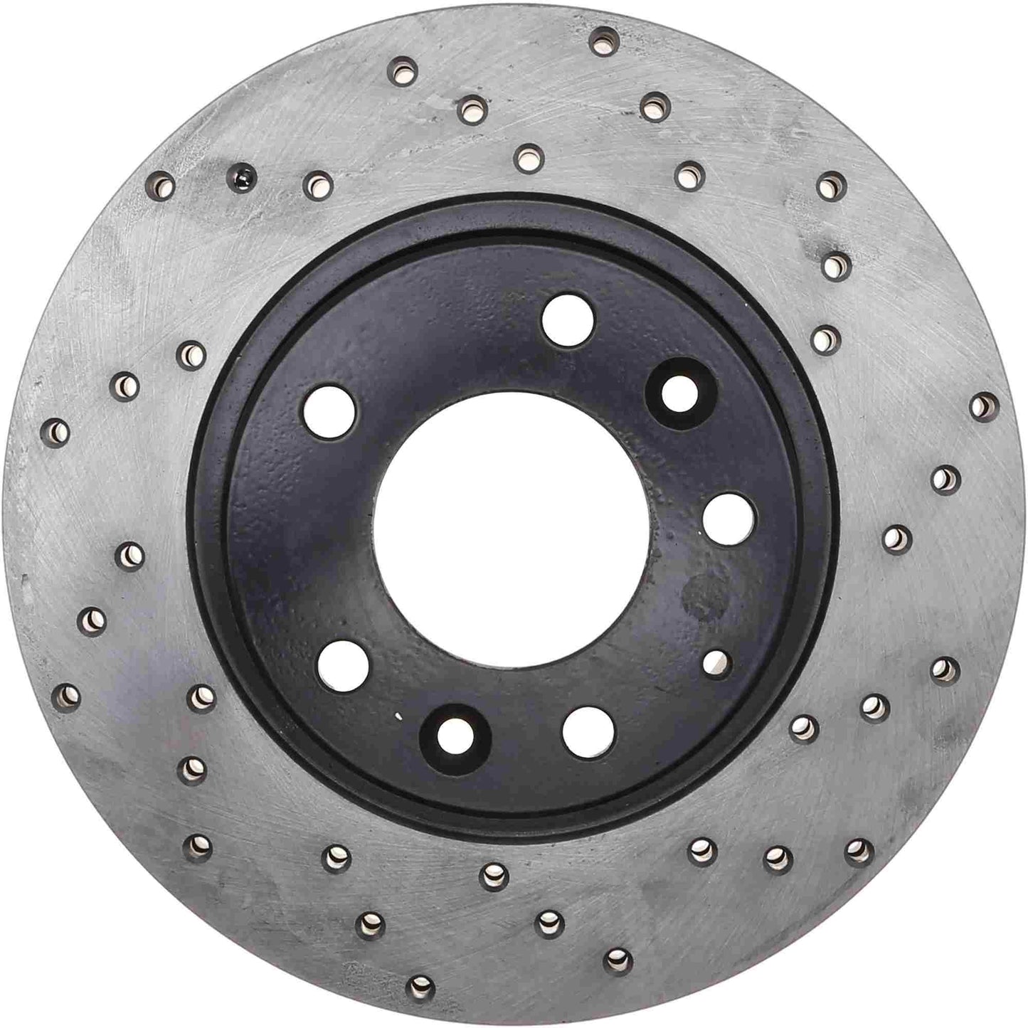 StopTech Sport Cross Drilled Brake Rotor; Front Left