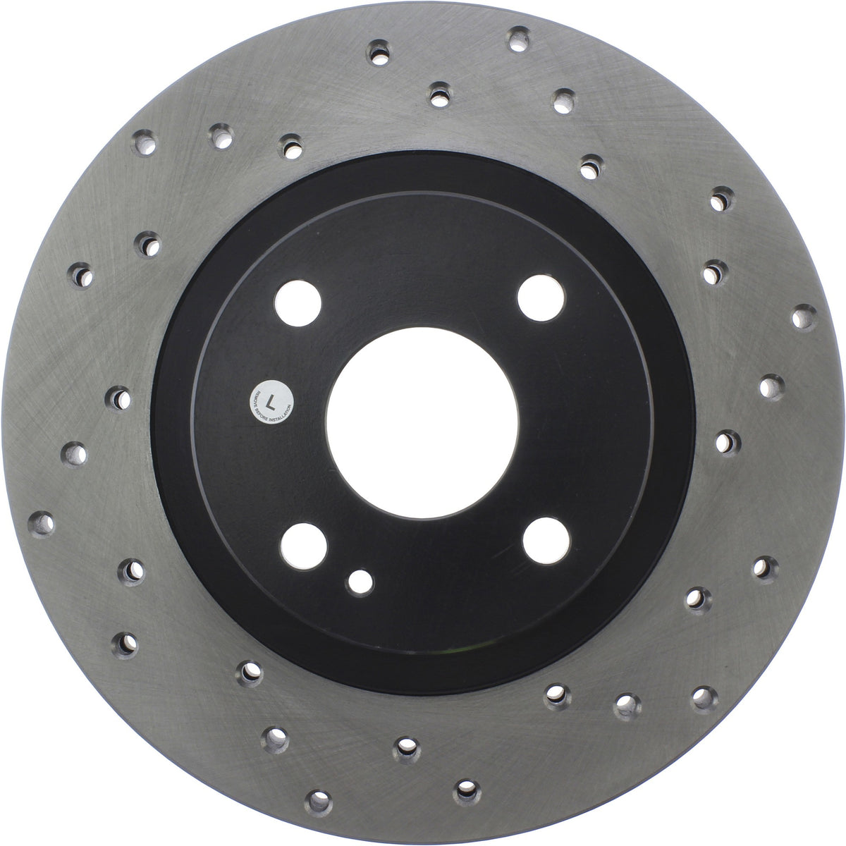 StopTech Sport Cryo Cross Drilled Brake Rotor; Front Left