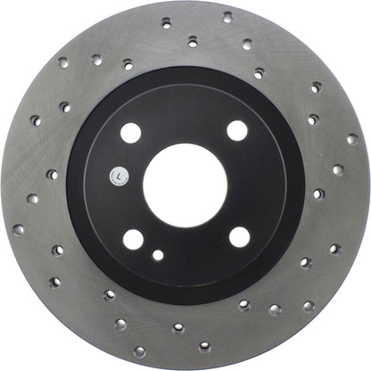 StopTech Sport Cryo Cross Drilled Brake Rotor; Front Left