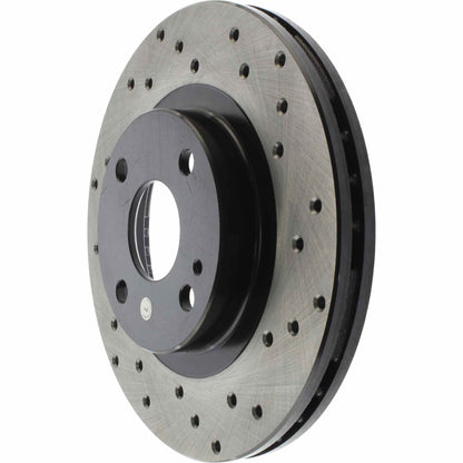 StopTech Sport Cryo Cross Drilled Brake Rotor; Front Left