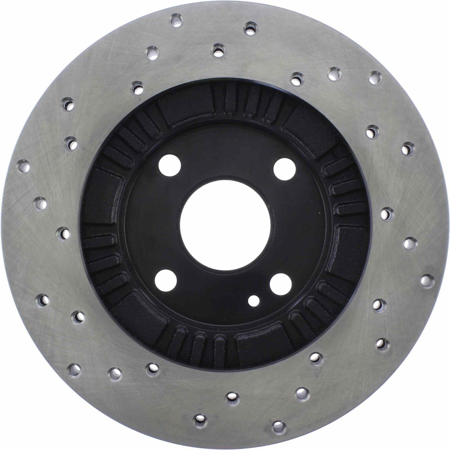 StopTech Sport Cross Drilled Brake Rotor; Front Left