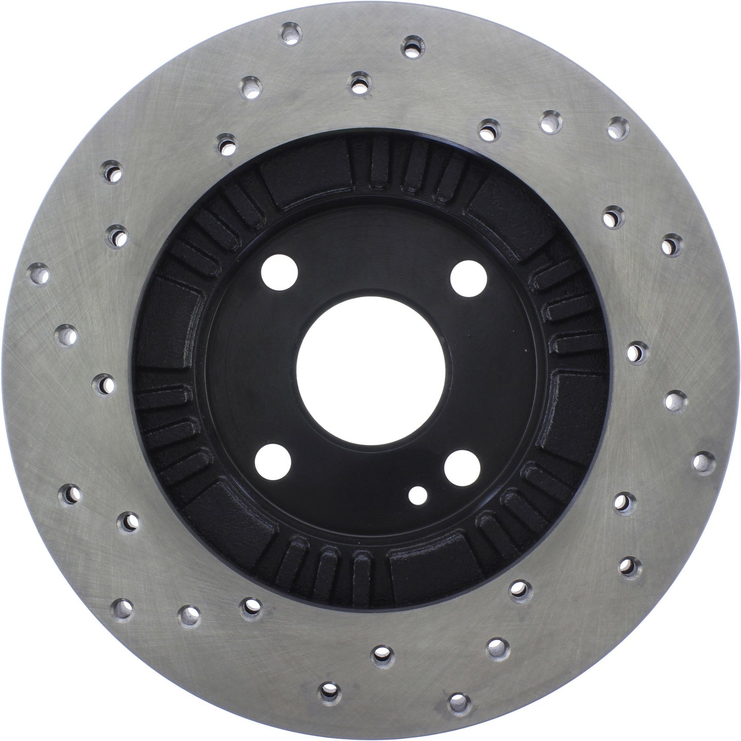 StopTech Sport Cross Drilled Brake Rotor; Front Left